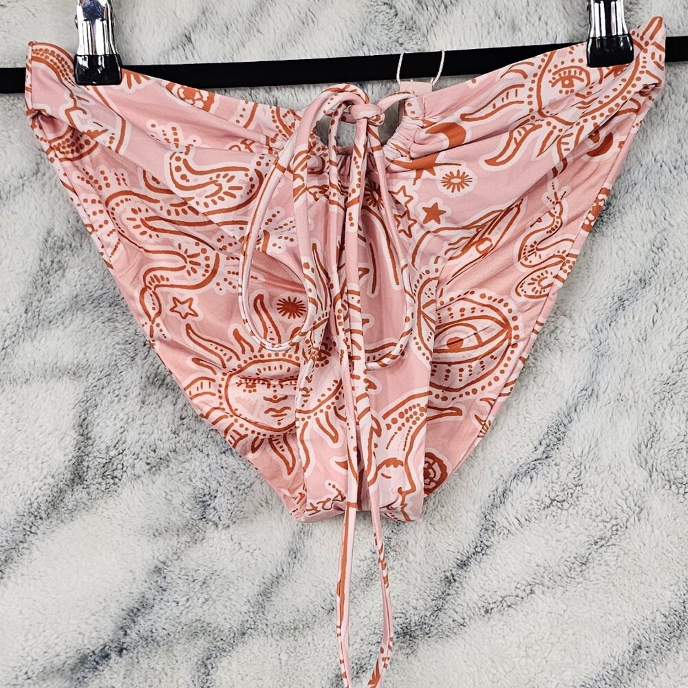 P2F Power 2 The Flower Medium Bikini Wrap Strappy Bottom Sun Moon Evil Eye Snake